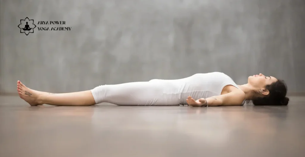 Savasana yoga (Corpse Pose)